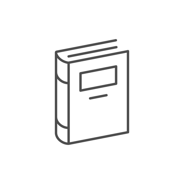 Book line icon or education concept - Vector, imagen