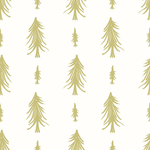 Απρόσκοπτη ελάχιστο φόντο διακοπών χειμερινό δέντρο. Στυλιζαρισμένο σχέδιο διχρωμίας ερυθρελάτης. Scandi εορταστική Χριστούγεννα μοτίβο φόντο. Κομψό απλό μοντέρνο yule ψηφιακό χαρτί περιτυλίγματος δώρου. - Διάνυσμα, εικόνα
