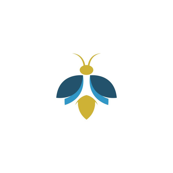 Fireflies icon logo simple design vector template illustration - Vector, Image