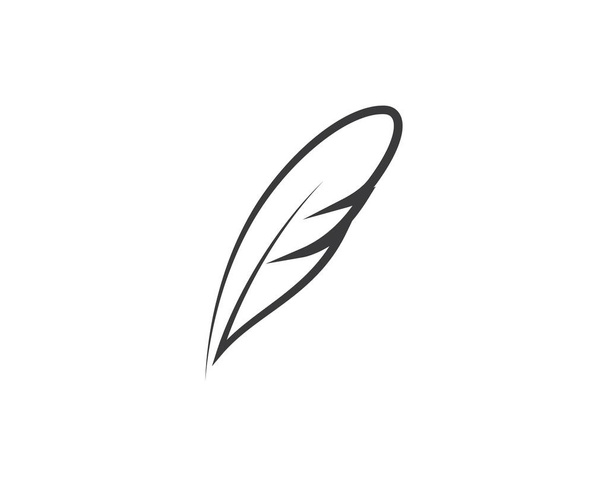 Дизайн векторных иконок перьев - Вектор,изображение