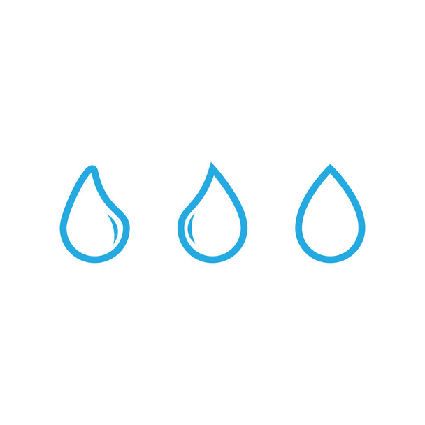 Падіння води Логотип Шаблон Векторні ілюстрації Дизайн
 - Вектор, зображення