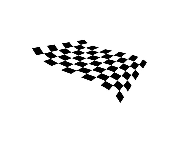 Ícone de vetor de corrida bandeira - Vetor, Imagem