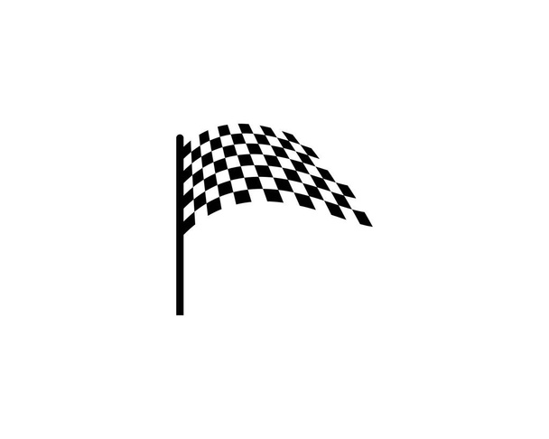 Flag race vector icon illustration - Vector, Image
