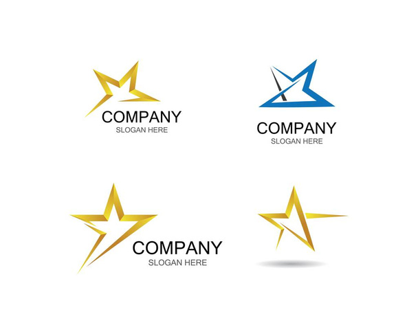 Star logo template vector icon illustration design - Vector, imagen