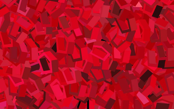 Rose foncé, motif vectoriel rouge avec hexagones colorés. Illustration avec ensemble d'hexagones colorés. Nouveau modèle pour votre livre de marque. - Vecteur, image