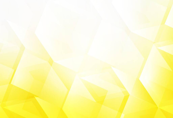 Light Yellow vector background with set of hexagons. Blur background with colorful hexagons. Pattern for your ad, booklets. - Vector, Image