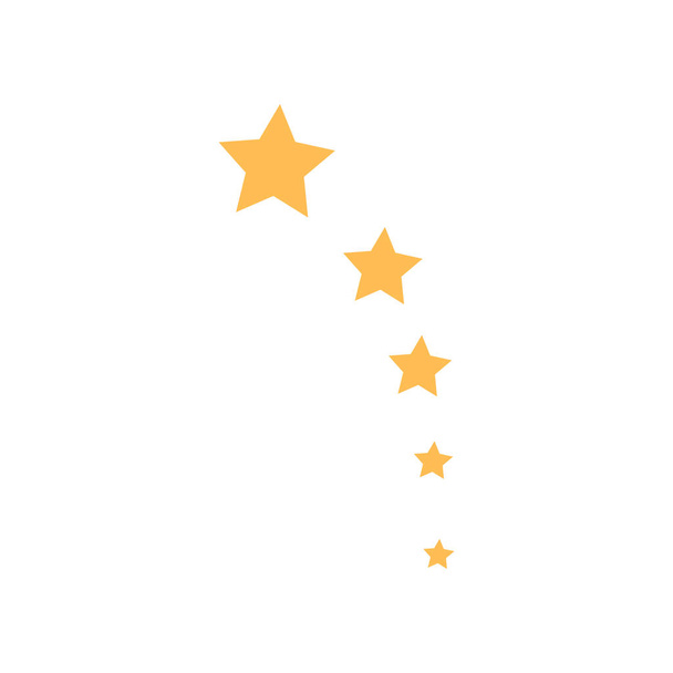 Five stars icon design template vector isolated illustration - Vector, Image