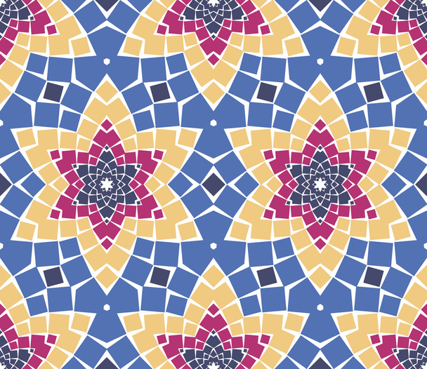 Vector seamless mosaic ornaments - Vector, Image