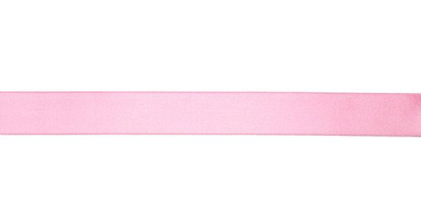 Schöne rosa Schleife auf weißem Hintergrund - Foto, Bild
