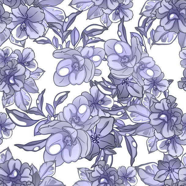elegance seamless pattern with floral elements - Vektori, kuva