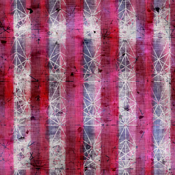 Fantasía adornado fucsia rayas patrón sin costura para imprimir - Foto, Imagen