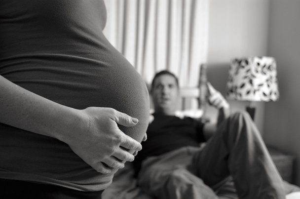 Pregnant woman family issue - Foto, afbeelding