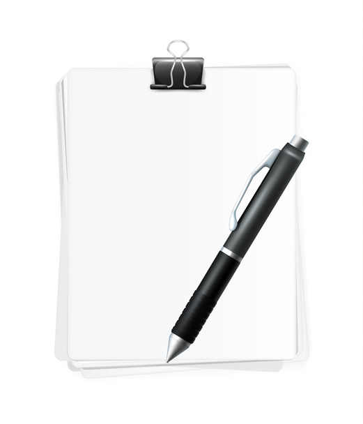 Vector Realistic Blank Sheets of Paper - Vector, afbeelding