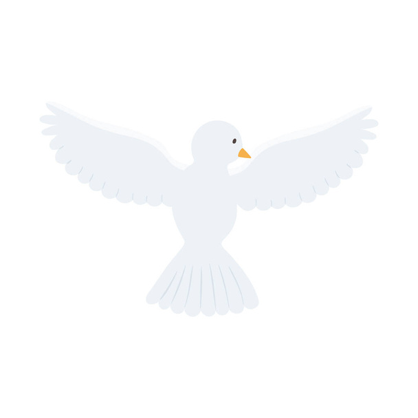 holubice otevřená křídla - Vektor, obrázek