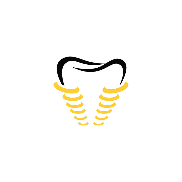 Ikona wektora implantu stomatologicznego ilustracja - Wektor, obraz