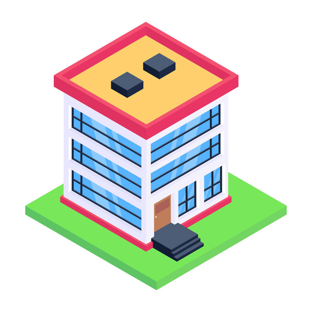 building. web icon simple illustration - Vektor, obrázek