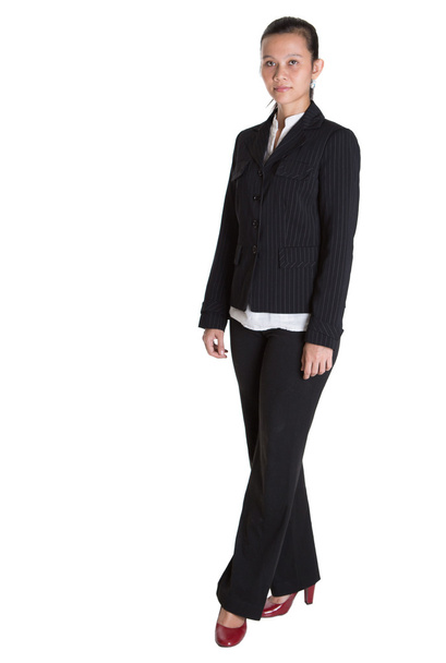 Asian Businesswoman In Dark Suit - Фото, изображение