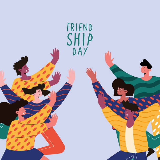 Friendship day card - Vector, Image