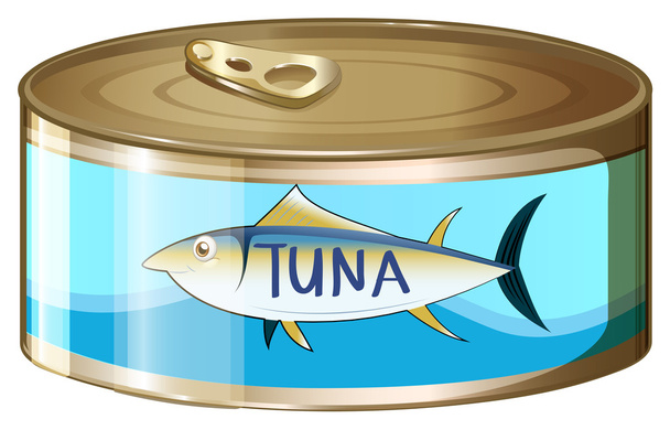 tuňáka v konzervě - Vektor, obrázek