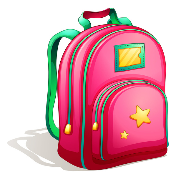 Una mochila rosa
 - Vector, imagen