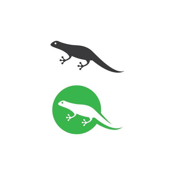 Logo jaszczurki szablon wektor ikona ilustracja projekt - Wektor, obraz