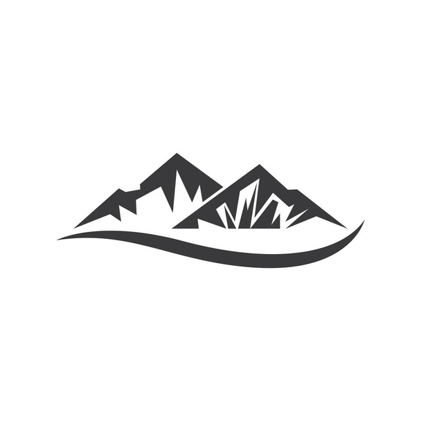 Mountain Logo sablon vektor ikon illusztráció tervezés - Vektor, kép