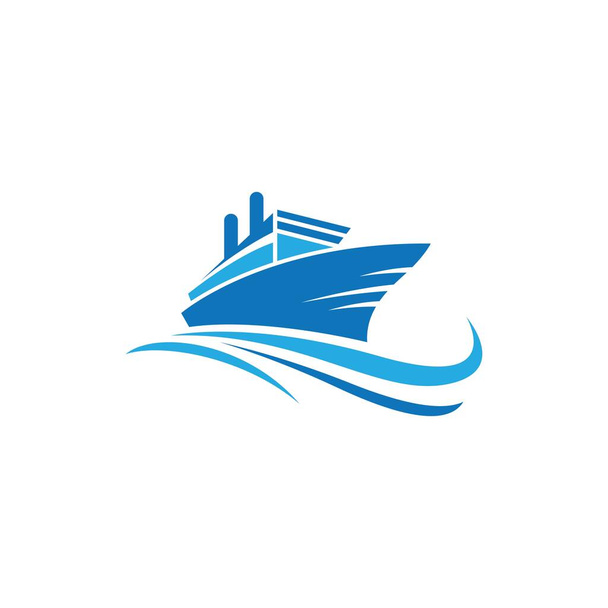 Cruise schip symbool vector pictogram illustratie - Vector, afbeelding