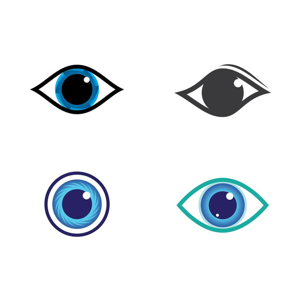 Návrh vektorového loga pro firemní péči o oči - Vektor, obrázek