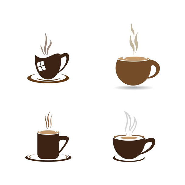 Coffee cup logo template vector icon design - Vektor, obrázek