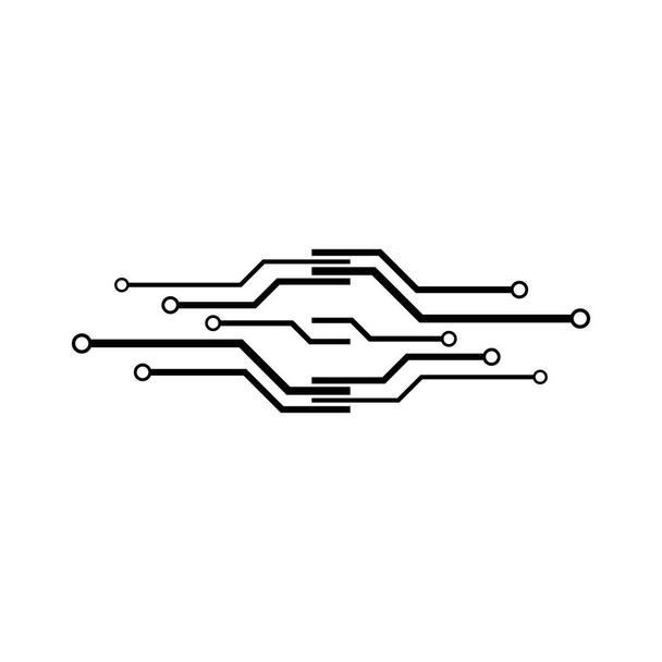 回路ロゴテンプレートベクトルアイコンイラストデザイン - ベクター画像