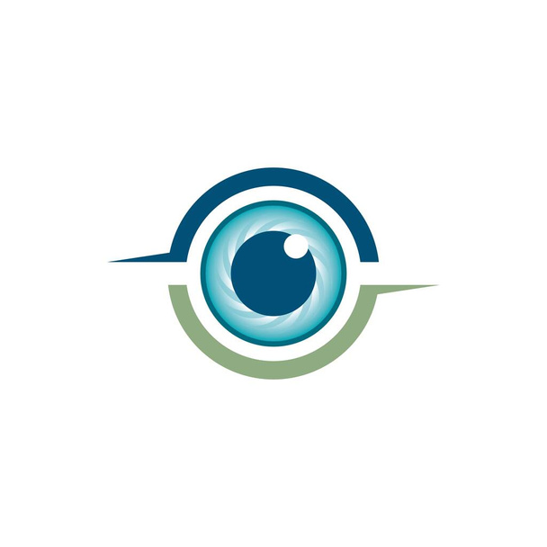 Eye logo sablon vektor ikon illusztráció tervezés - Vektor, kép