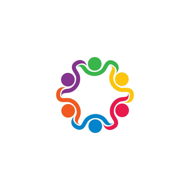 Adoption et soins communautaires modèle de logo vectoriel icône illustration design - Vecteur, image