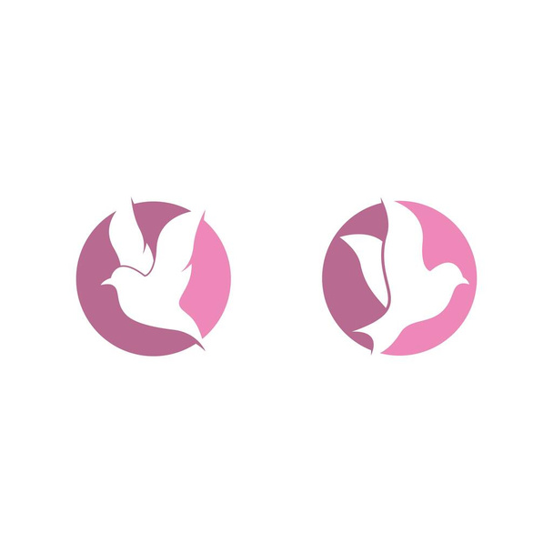 Dove Logo Şablonu vektör resimleme tasarımı - Vektör, Görsel