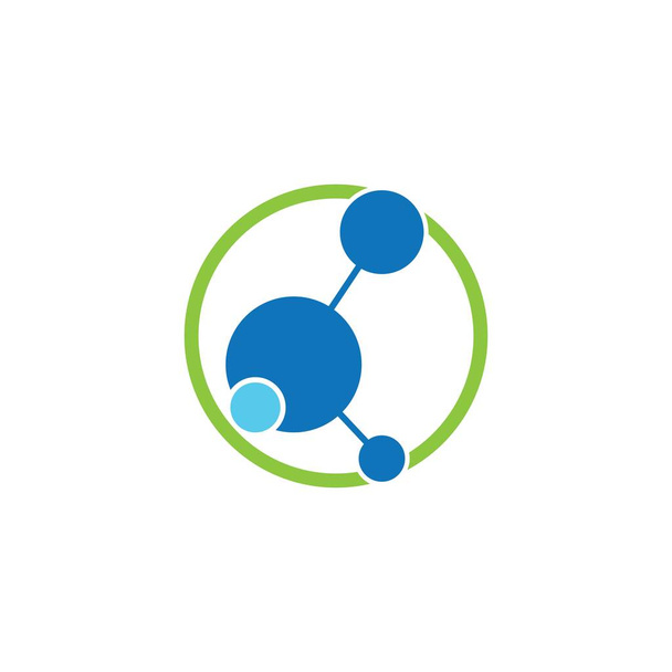 Modèle de logo molécule vectoriel icône illustration design - Vecteur, image