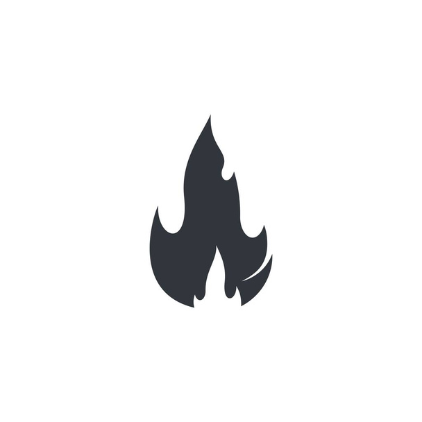 Fuego llama logotipo plantilla vector icono ilustración diseño - Vector, Imagen