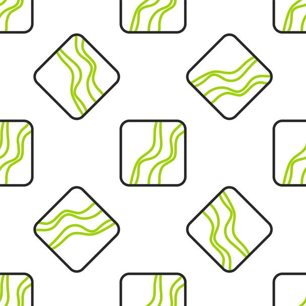 Line Snake voetafdruk icoon geïsoleerd naadloos patroon op witte achtergrond. Vector - Vector, afbeelding