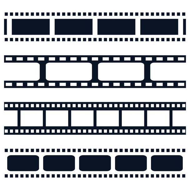 Filmstrip vector icono ilustración diseño - Vector, Imagen
