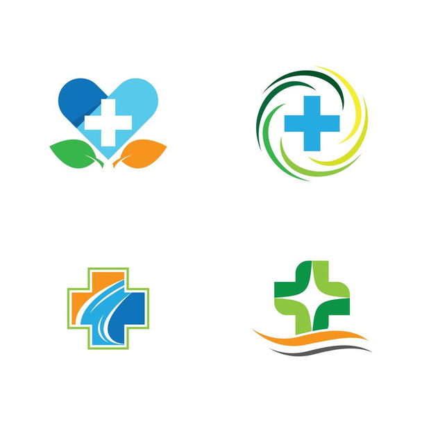 Medical logo template vector icon illustration design - Vector, Image