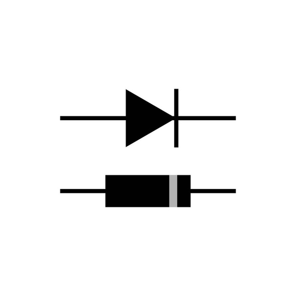 шаблон вектора логотипа диода - Вектор,изображение