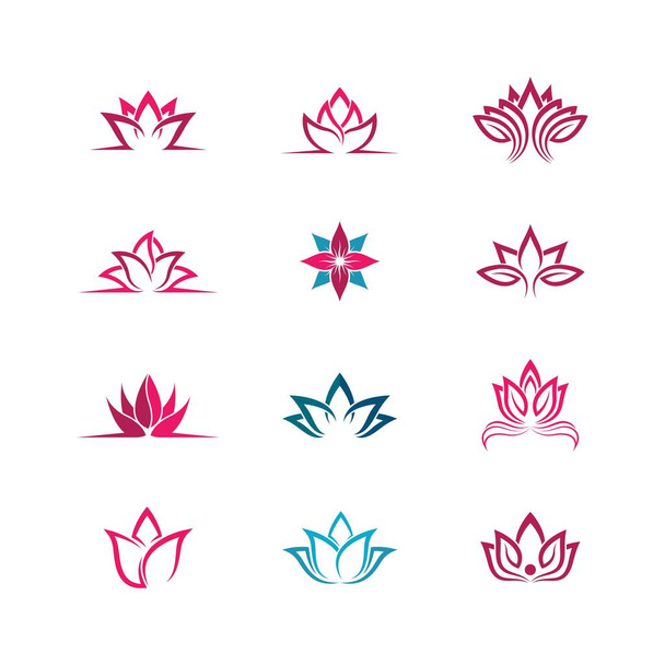 Lotus symbol vector icon illustration - Vector, Image