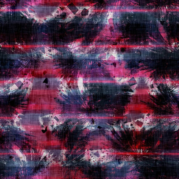 Fantasía adornado fucsia rayas patrón sin costura para imprimir - Foto, imagen