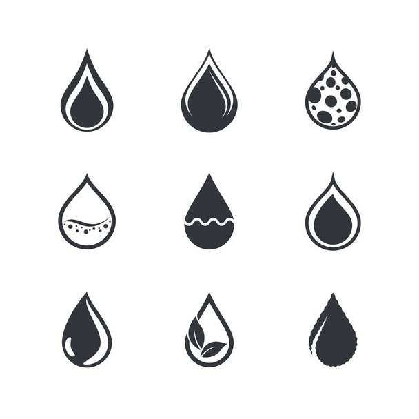 Icono de gota de aceite vector ilustración diseño - Vector, imagen
