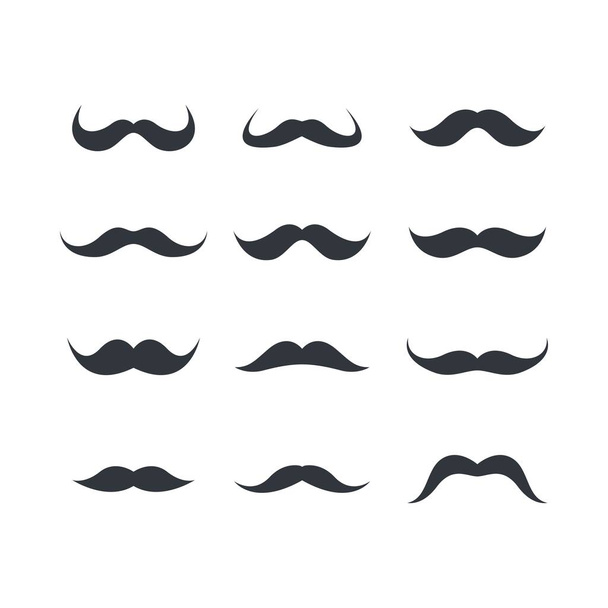 Illustration vectorielle d'icône de moustache - Vecteur, image