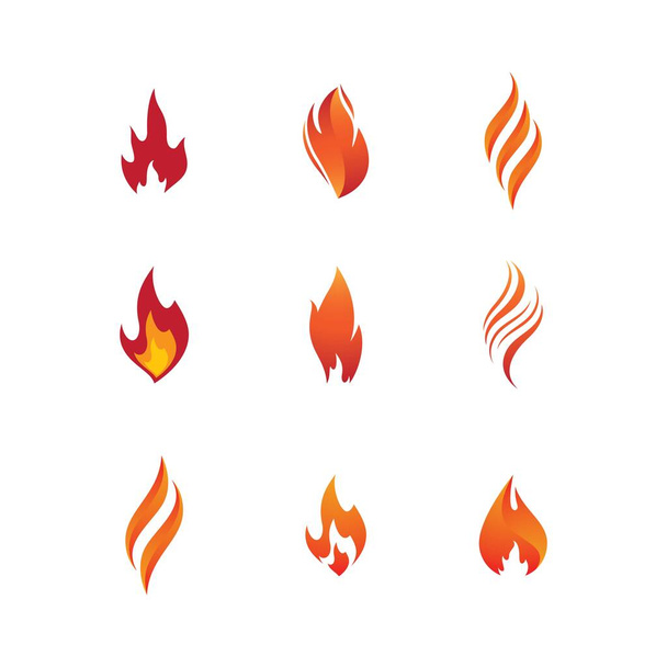 Simbolo di fuoco icona vettoriale illustrazione - Vettoriali, immagini