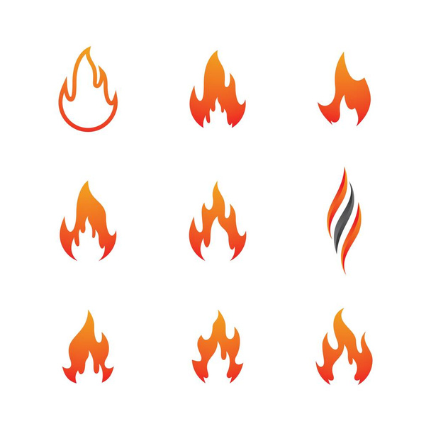 Ilustración de símbolo de fuego vector - Vector, imagen