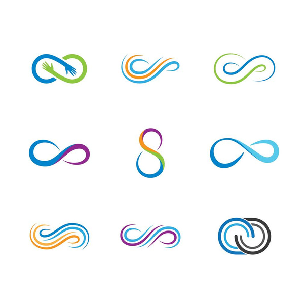 Infinity vector icon illustration design - Vector, Image