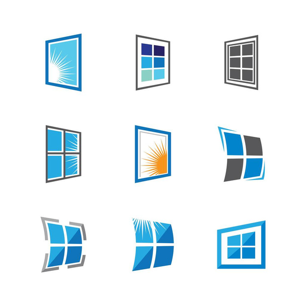 Ablakvektor ikon illusztráció tervezés - Vektor, kép