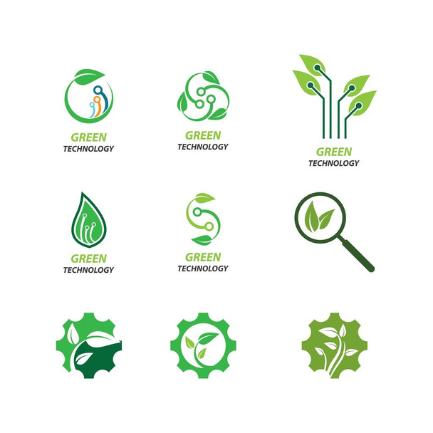Green technology vector icon illustration - Vector, imagen