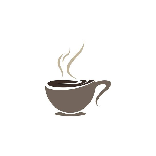 Copo de café símbolo ícone vetor ilustração design - Vetor, Imagem