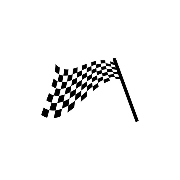 Flag race vector icon illustration design - Vector, Image